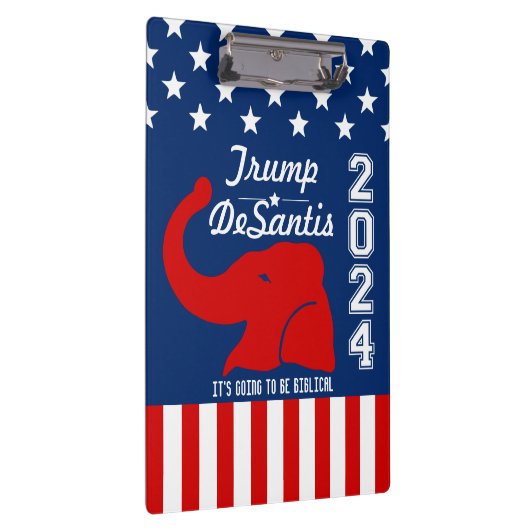 TRUMP DESANTIS 2024 BIBLICAL KLEMBORD (Rechts)