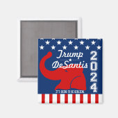 TRUMP DESANTIS 2024 BIBLICAL MAGNEET (Voorkant / Achterkant)