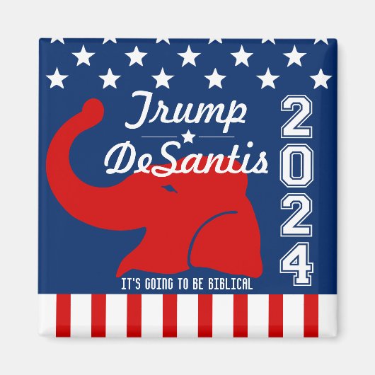 TRUMP DESANTIS 2024 BIBLICAL MAGNEET (Voorkant)
