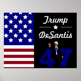 Trump Desantis 2024 Poster