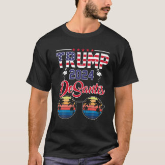 Trump Desantis 2024 Retro American Flamingo S T-shirt