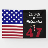 Trump Desantis 2024 Spandoek (Horizontaal)