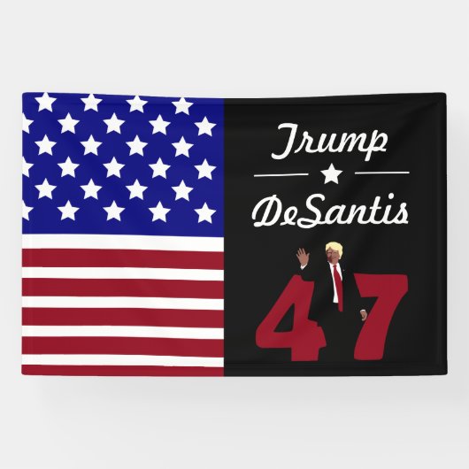 Trump Desantis 2024 Spandoek (Horizontaal)