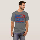 Trump DeSantis '24 2024 Trump Make America Florida T-shirt (Voorkant volledig)