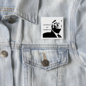 Trump/Destructief Niet Constructief Knop Vierkante Button 5,1 Cm (In situ)