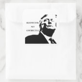 Trump/Destructief Niet Constructief Sticker (Tas)