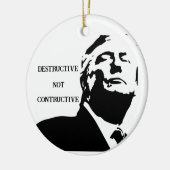 Trump/Destructieve Keramische Versiering Keramisch Ornament (Links)