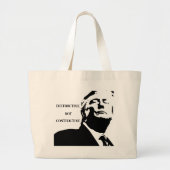 Trump/Destructieve Niet Constructieve Boodschappen Grote Tote Bag (Voorkant)
