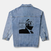 Trump/Destructieve Niet Constructieve Denim Jas Jacket (Achterkant)