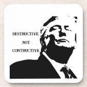 Trump/Destructive Beverage Coaster Bier Onderzetter (Voorkant)