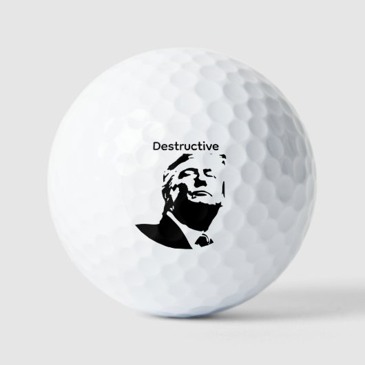 Trump/Destructive Golf balls Golfballen (Voorkant)