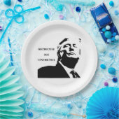 Trump/Destructive Not Constructive Paper Plate Papieren Bordje (Feest)