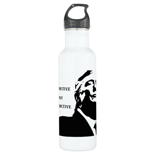 Trump/Destructive Not Constructive Water Bottle Waterfles (Voorkant)
