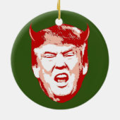 Trump Devil Head - Anti-Trump - Keramisch Ornament (Achterkant)