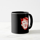 Trump Devil Head - Anti-Trump - Mok (Voorkant rechts)