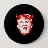 Trump Devil Head - Anti-Trump - Ronde Button 4,0 Cm (Voorkant)