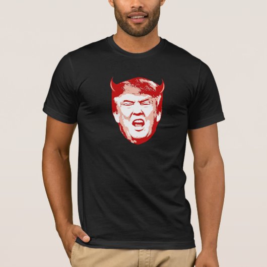 Trump Devil Head - Anti-Trump - T-shirt (Voorkant)