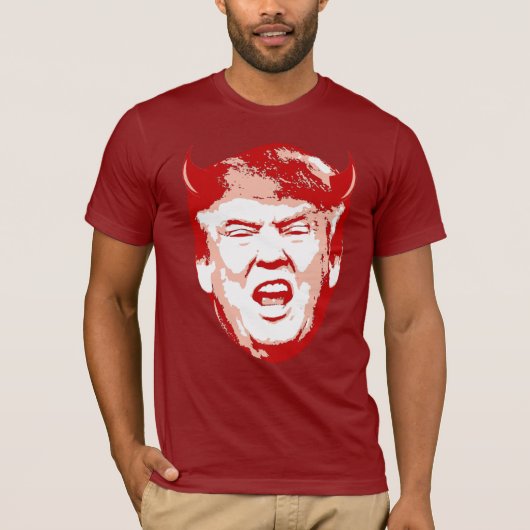 Trump Devil Head - Anti-Trump - T-shirt (Voorkant)