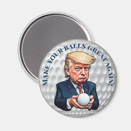 Trump deze golfbal magneet (Voorkant / Achterkant)