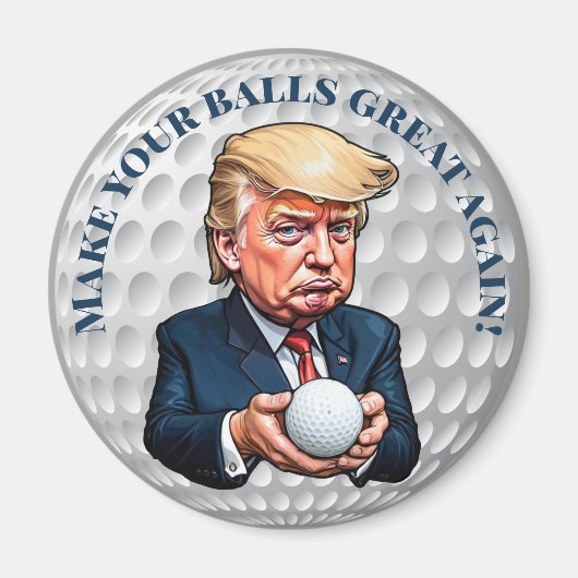 Trump deze golfbal magneet (Voorkant)