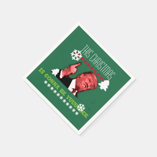 Trump deze kerst wordt een yuuuge servet (Hoek)