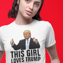 TRUMP DEZE MEISJE LOOPT VAN TRUMP T-SHIRTS