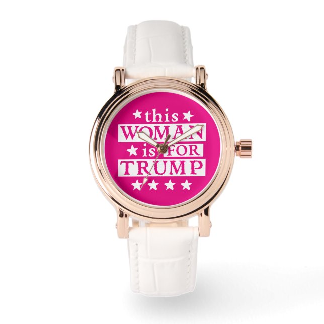Trump: deze vrouw is voor Trump Watch Horloge (Voorkant)