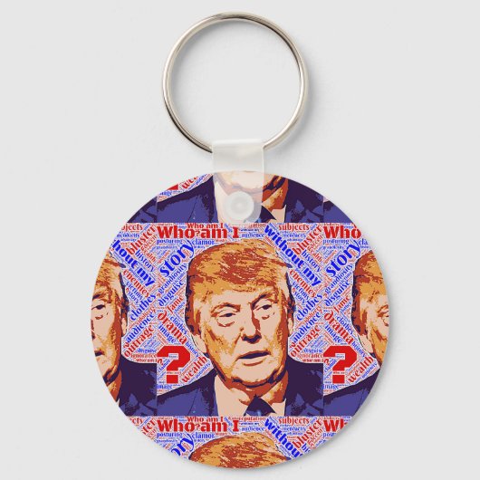 Trump die ik echt Button Sleutelhanger ben (Voorkant)