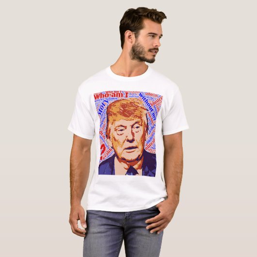 Trump die ik echt Man is T-shirt (Voorkant volledig)
