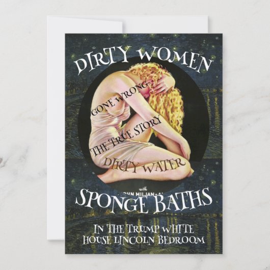 TRUMP DIRTY WOMEN WATER SPONGE BATHS WRONG KAART (Voorkant)