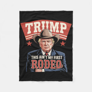 Trump Dit Is Niet Mijn Eerste Rodeo Cowboy Grappig Fleece Deken