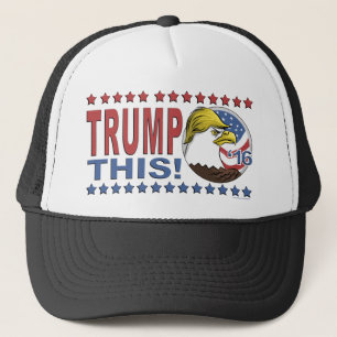 Trump dit niet zo Bald Eagle Trucker Pet