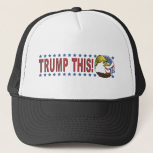 Trump dit niet zo Bald Eagle Trucker Pet