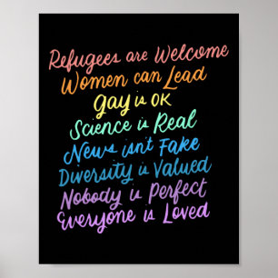 Trump Diversity Wetenschapsvluchtelingen houden va Poster