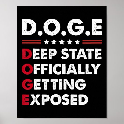 Trump Doge Deep State Officially Getting Exposed  Poster (Voorkant)