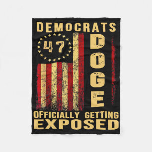 Trump Doge Departement voor Overheidsefficiëntie P Fleece Deken