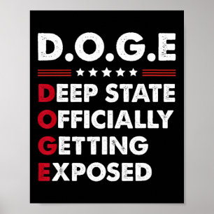 Trump Doge Diepe Staat Officieel Onthuld  Poster