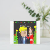 Trump, Donald, Melania, Kerstmis, gift, cadeau, Feestdagenkaart (Staand voorkant)