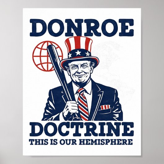 Trump Donroe Doctrine Dit Is Onze Halfrond Poster (Voorkant)