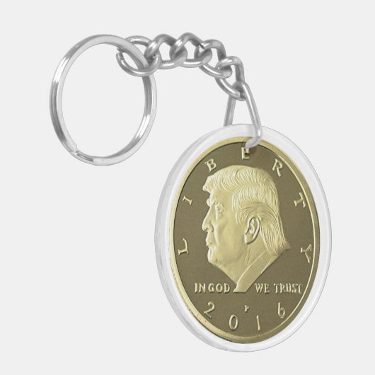 Trump Double Eagle munt Sleutelhanger (Voorkant Links)