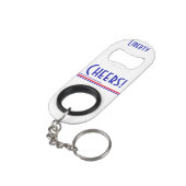 Trump Drain de Moeras Sleutelhanger Mini Flessenopener (Achterkant Gekanteld)