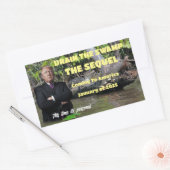 Trump - Drain the Swamp: het vervolg Rechthoekige Sticker (Envelop)