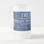 Trump Drain the Swamp. Matglas Bierpul (Voorkant links)