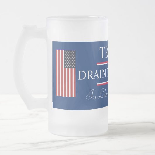 Trump Drain the Swamp. Matglas Bierpul (Links)