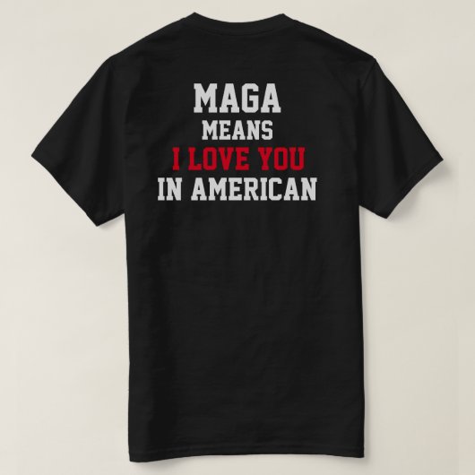 Trump "Drain the Swamp" T-Shirt MAGA (Design achterkant)