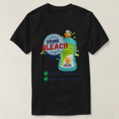 Trump Drink Bleach Sticker T-shirt (Design voorkant)