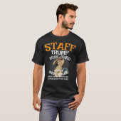 Trump Drive-Thru EPSTEIN Omkoop Ramen Personeel WH T-shirt (Voorkant volledig)