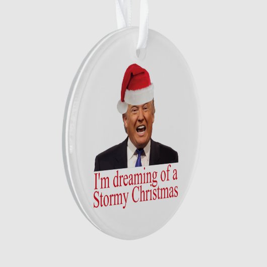 Trump, dromen van een winkelkerst ornament (voorkant)