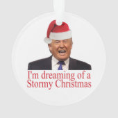Trump, dromen van een winkelkerst ornament (achterkant)