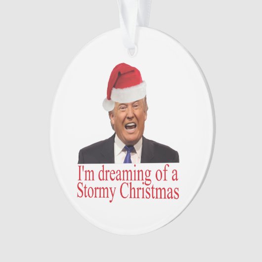Trump, dromen van een winkelkerst ornament (voorkant)
